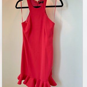 Jay Godfrey Pink Ruffle Peplum Short Dress